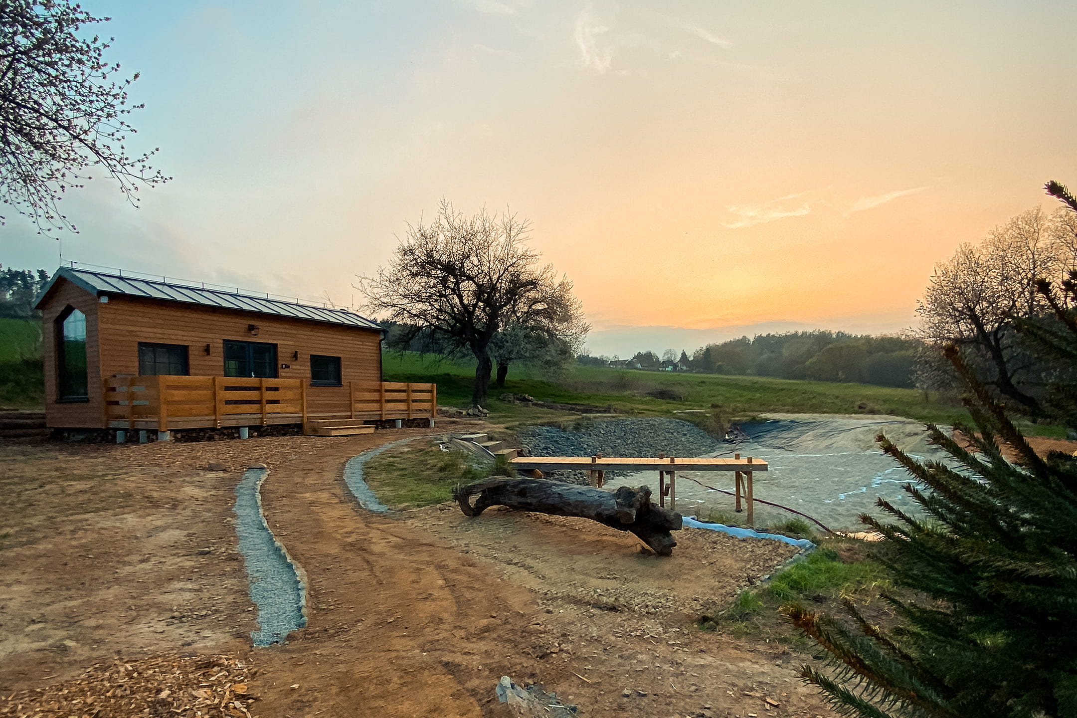 Vandr House glamping domek u rybníčku, Jižní Čechy